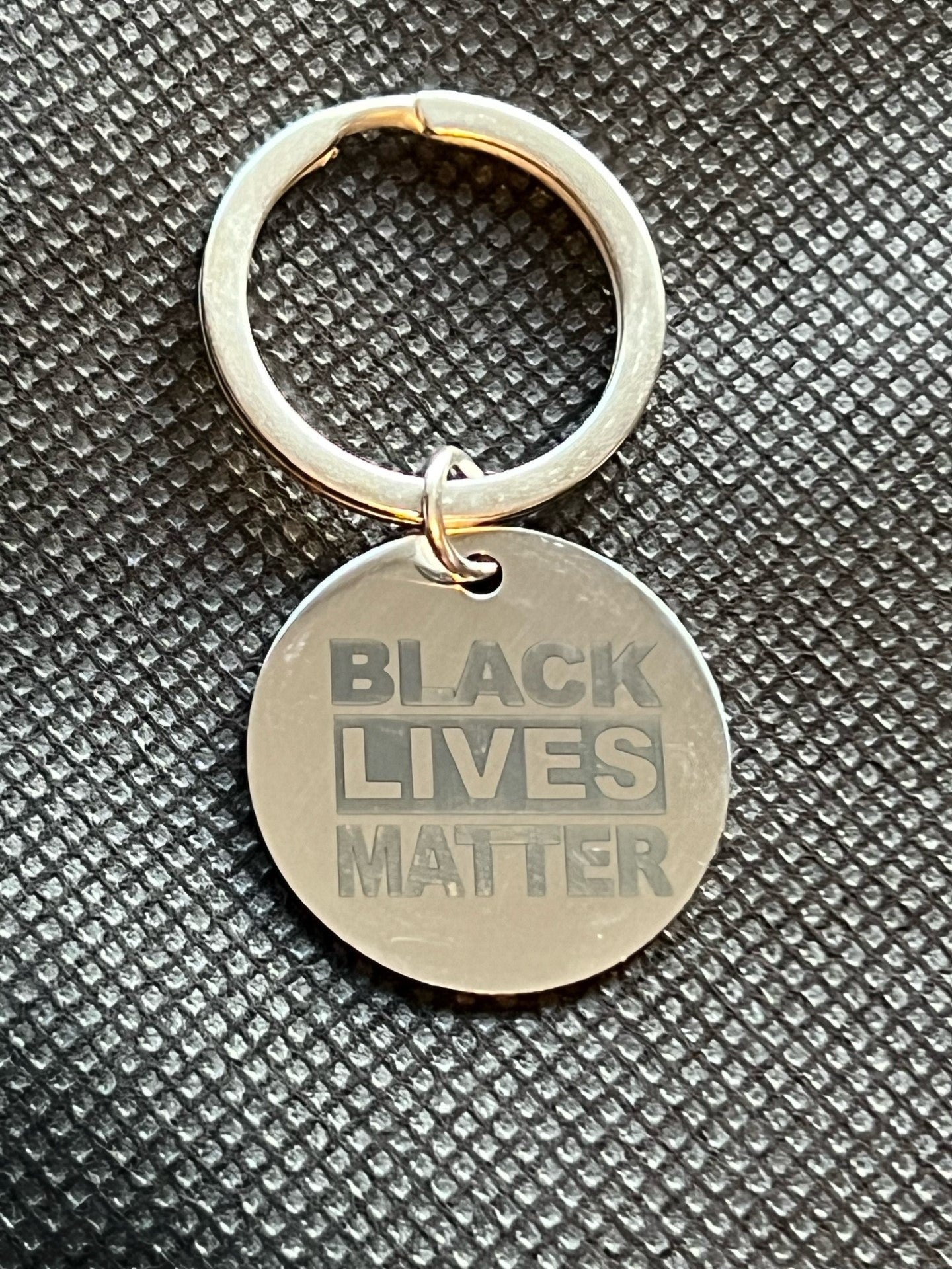 Black Lives Matter Round Keychain